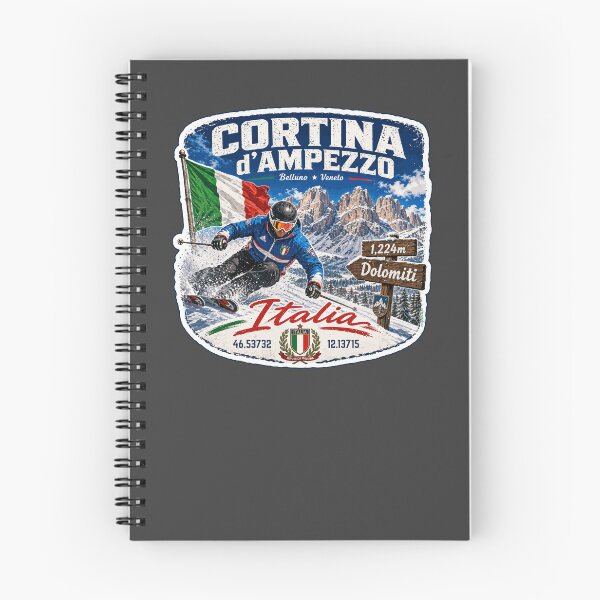 Item preview, Cortina d'Ampezzo Italy Italia Ski Skiing Dolomites Sticker TShirt 06 designed and sold by OuterShellUK.