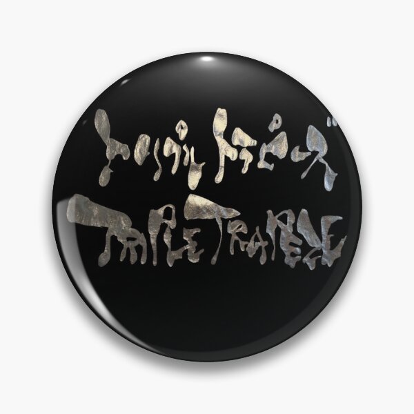 Item preview, Metallic Silver Triple Trapeze Japanese Katakana Calligraphy Funny Cyber Acrobat Art designed and sold by noworries-art.