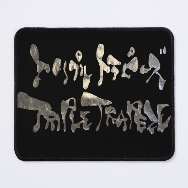 Item preview, Metallic Silver Triple Trapeze Japanese Katakana Calligraphy Funny Cyber Acrobat Art designed and sold by noworries-art.