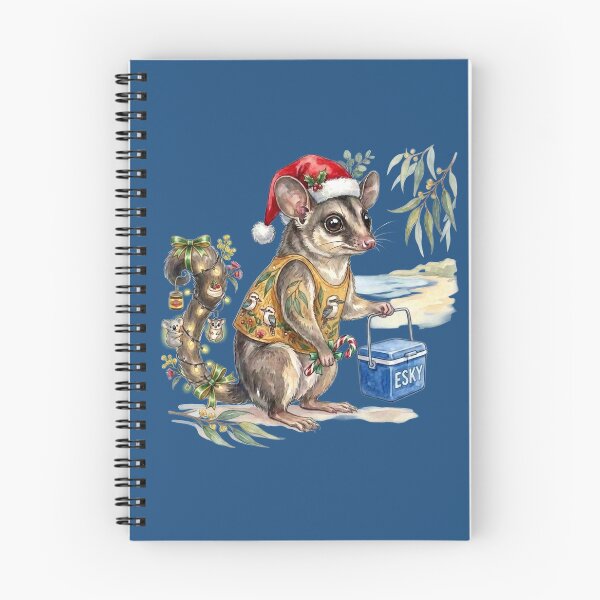 Item preview, Cute Sugar Glider Beach Christmas – Aussie Bush Holiday Art designed and sold by Wennebabs.
