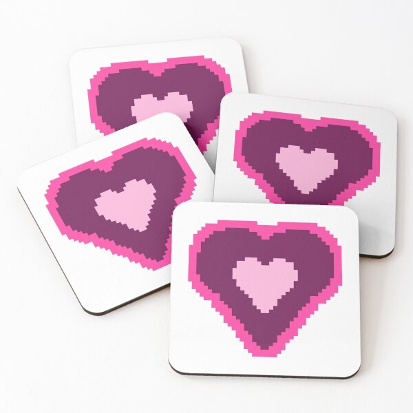 Item preview, Pink Pixel Heart Romantic Retro 8 Bit Life Token Graphic designed and sold by YourPalCujoShop.