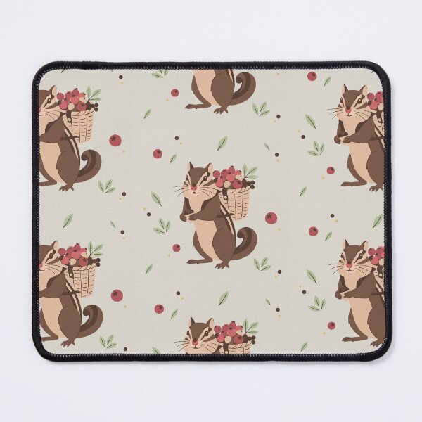 Item preview, Ardilla de Bosque Vintage con Cesta de Bayas sobre fondo beige designed and sold by Pattique.