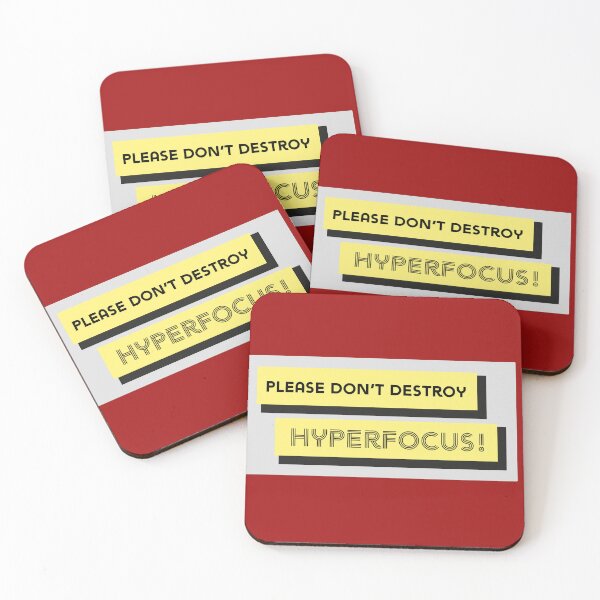 Item preview, Please Don't Destroy Hyperfocus Label designed and sold by NoBatteryClub.