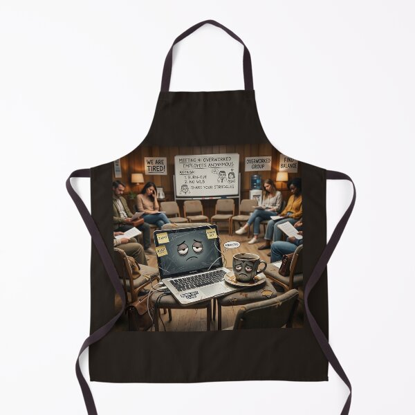 Item preview, Overworked Laptop Support Group Office Burnout Humor designed and sold by Michaelragheb.