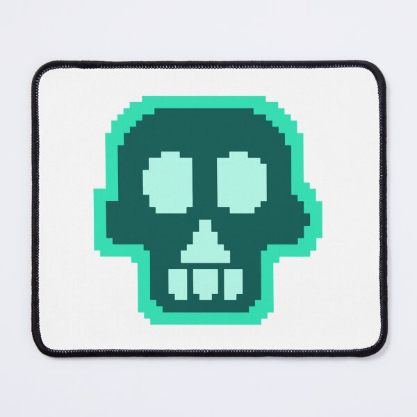 Item preview, Mint Green Pixel Skull Spooky Cute Retro Gaming Design designed and sold by YourPalCujoShop.