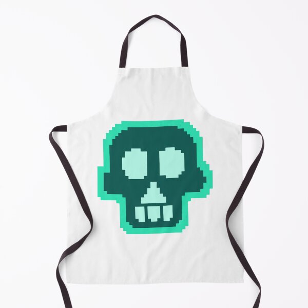 Item preview, Mint Green Pixel Skull Spooky Cute Retro Gaming Design designed and sold by YourPalCujoShop.