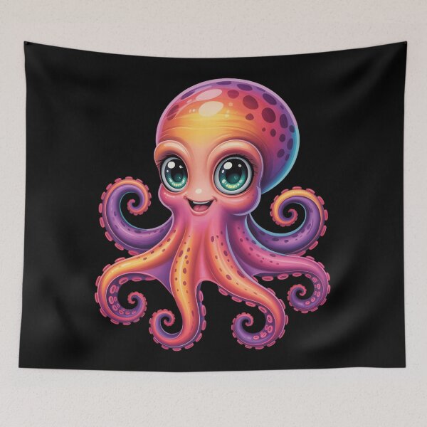 Item preview, Colorful Kawaii Octopus Shirt – Cute Rainbow Sea Creature Ocean Lover Gift designed and sold by ZyxDes.