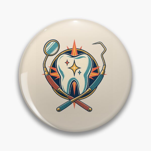 Item preview, Dentist Gift – Retro Tooth and Dental Tools Design designed and sold by astersgraphics.