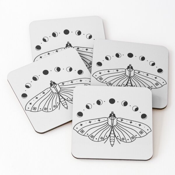 Item preview, Moth moon phases designed and sold by LovelyLu.