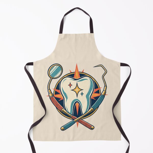 Item preview, Dentist Gift – Retro Tooth and Dental Tools Design designed and sold by astersgraphics.
