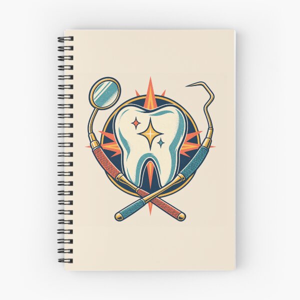Item preview, Dentist Gift – Retro Tooth and Dental Tools Design designed and sold by astersgraphics.