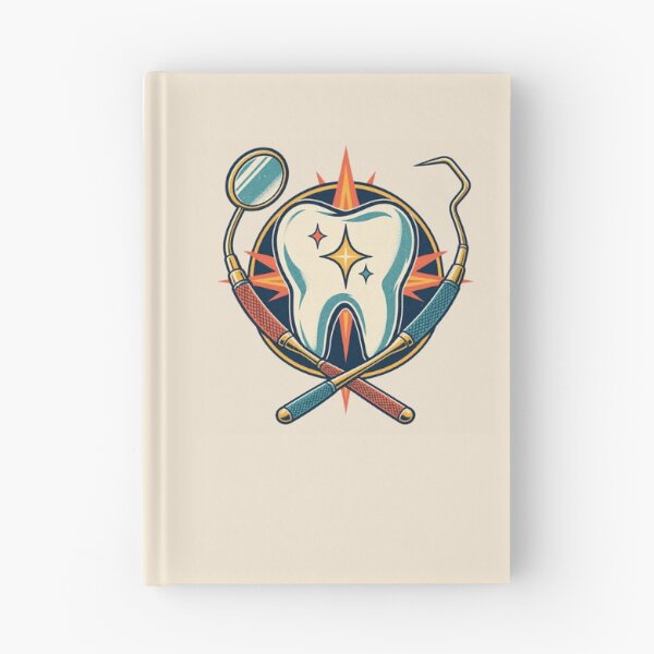 Item preview, Dentist Gift – Retro Tooth and Dental Tools Design designed and sold by astersgraphics.