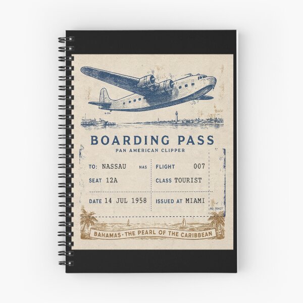 Item preview, Nassau Vintage Boeing Clipper Mid‑Century Travel Stamp designed and sold by stickercuffs.