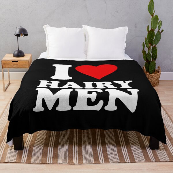 Item preview, I Heart Hairy Men - Funny Saying designed and sold by diannitagemvi.