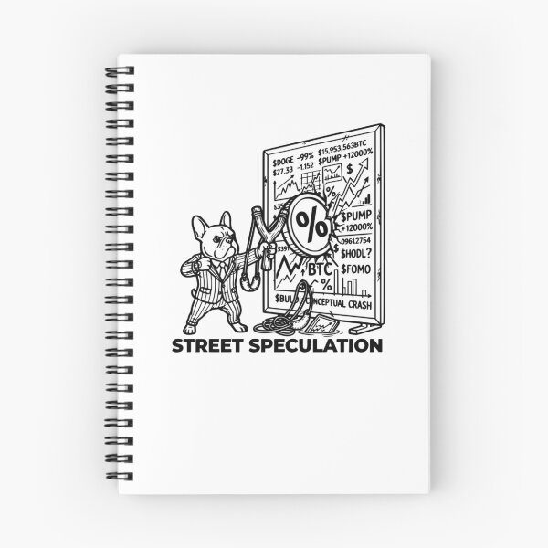 Item preview, Street Speculation Funny Crypto Slingshot French Bulldog Stock Market Meme designed and sold by The Bold Line Studio.