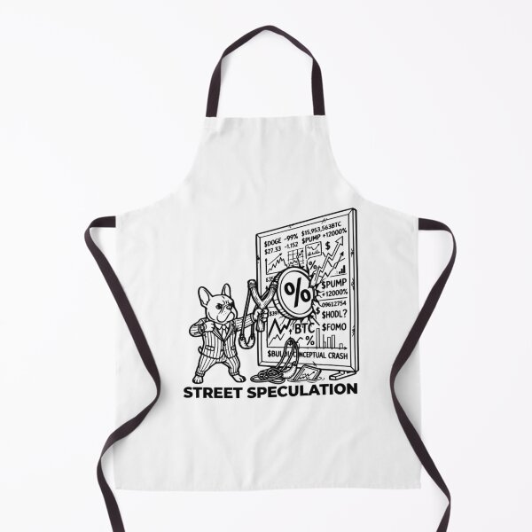 Item preview, Street Speculation Funny Crypto Slingshot French Bulldog Stock Market Meme designed and sold by The Bold Line Studio.