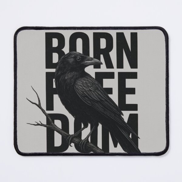 Item preview, Born Free Let Your Dreams Fly High – Crow Freedom Inspirational Design designed and sold by RajDeals.