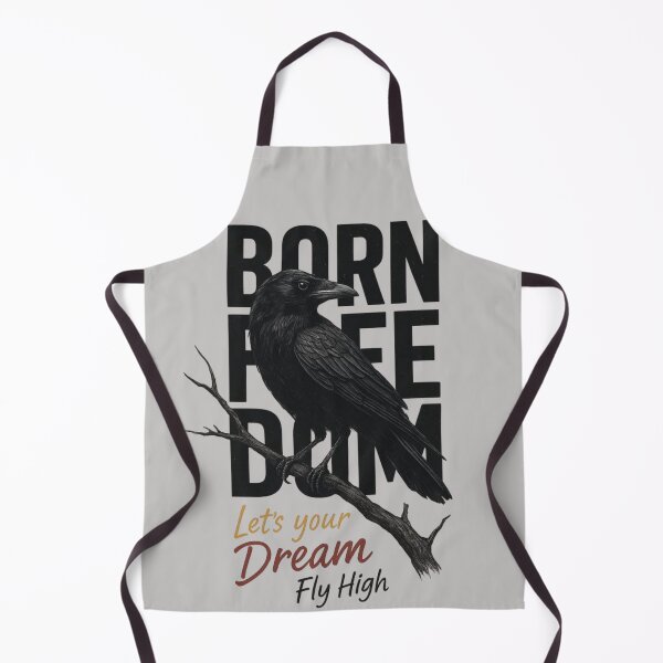 Item preview, Born Free Let Your Dreams Fly High – Crow Freedom Inspirational Design designed and sold by RajDeals.