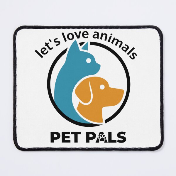 Item preview, Let's Love Animals Dog and Cat Emblem designed and sold by Nela-&-Lena.