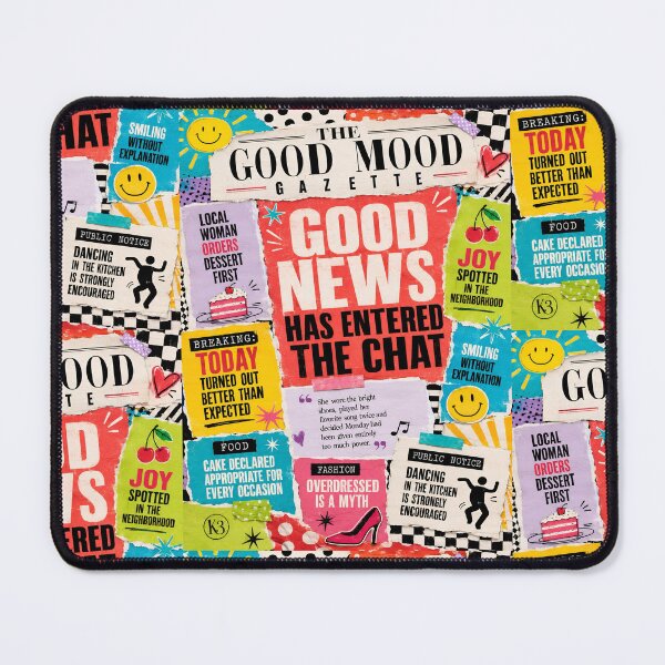 Item preview, Colorful Good Mood Retro Newspaper Collage Art designed and sold by K3DreamKreations .