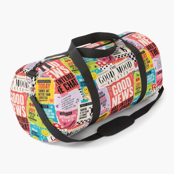 Item preview, Colorful Good Mood Retro Newspaper Collage Art designed and sold by K3DreamKreations .