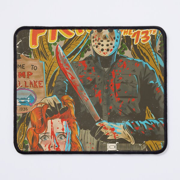 Item preview, Friday The 13Th Comic Movie Poster designed and sold by WoolRudransh.