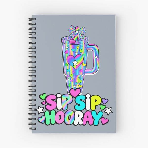 Item preview, ¡Sip Sip Hooray! – Camiseta con vaso holográfico arcoíris designed and sold by Aimetoi.
