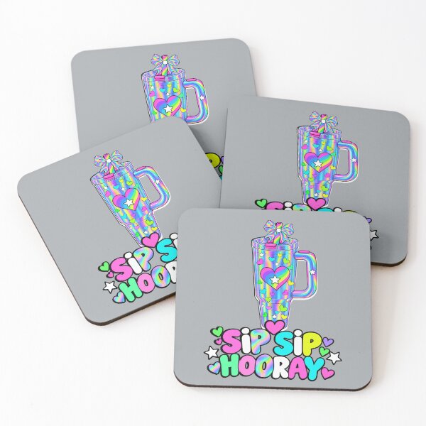 Item preview, Sip Sip Hooray – Holographic Rainbow Tumbler T-Shirt designed and sold by Aimetoi.