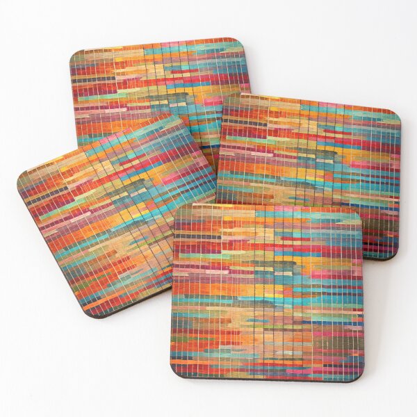 Item preview, Colorful Moroccan Boucherouite Grid Rug designed and sold by GrinGalore.