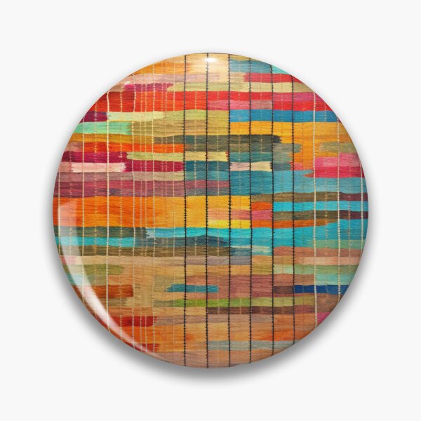 Item preview, Colorful Moroccan Boucherouite Grid Rug designed and sold by GrinGalore.