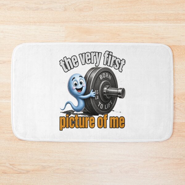 Item preview, The Very First Picture of Me – Funny Weightlifting designed and sold by JansenGS.