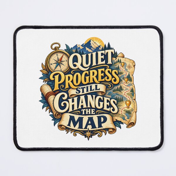 Item preview, Quiet Progress Still Changes the Map designed and sold by Mosslume Studio.