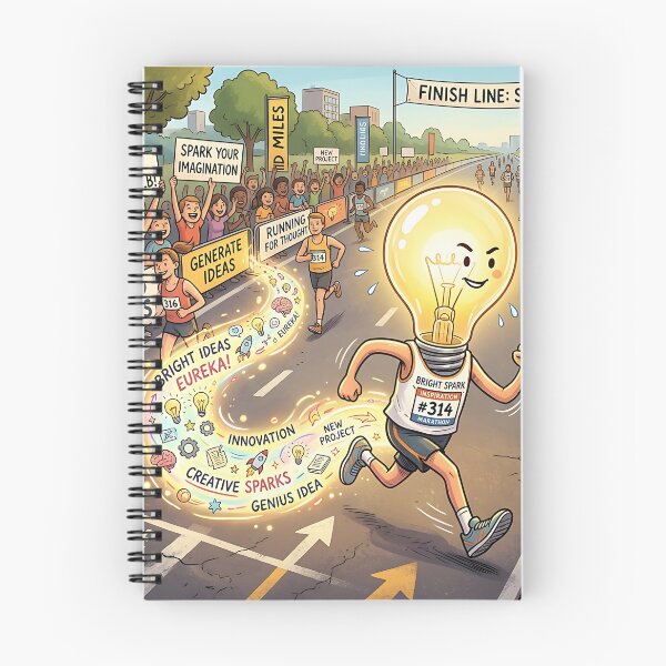 Item preview, Lightbulb Running Idea Marathon Creative Inspiration Art designed and sold by Michaelragheb.