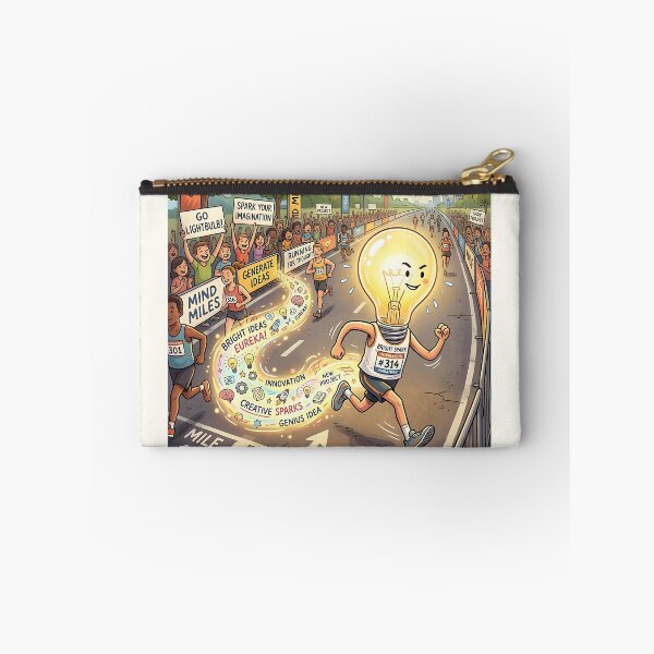 Item preview, Lightbulb Running Idea Marathon Creative Inspiration Art designed and sold by Michaelragheb.