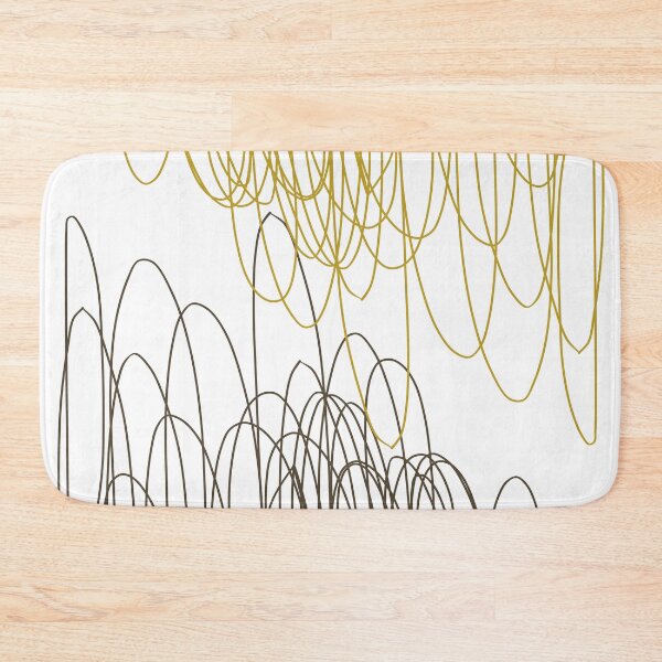 Item preview, The Encounter - Ochre and Charcoal Minimalist Graphic Art designed and sold by artdocaj.