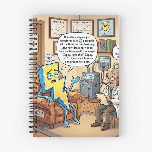 Item preview, Lightning Bolt Therapy Couch Dr Ohm Electric Humor designed and sold by Michaelragheb.
