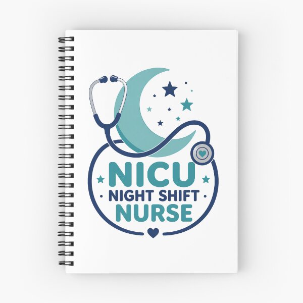 Item preview, NICU Night Shift Nurse Moon Stars Badge Design designed and sold by CalmDownZone ⭐️⭐️⭐️⭐️⭐️.