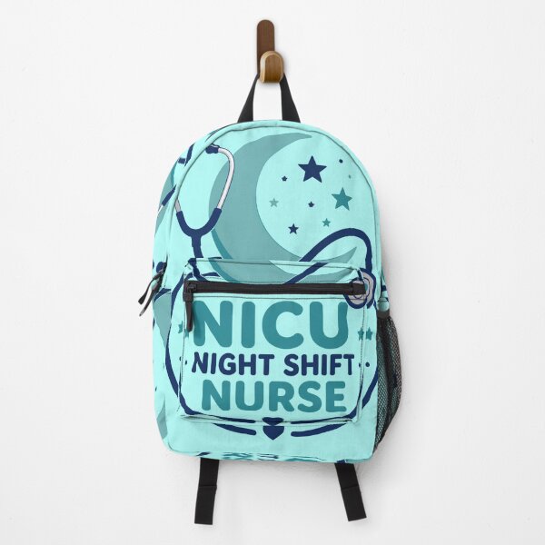 Item preview, NICU Night Shift Nurse Moon Stars Badge Design designed and sold by CalmDownZone ⭐️⭐️⭐️⭐️⭐️.