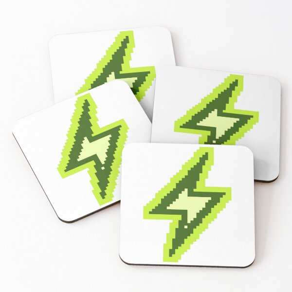Item preview, Lime Lightning Bolt Retro 8 Bit Pixel Art Power Shock designed and sold by YourPalCujoShop.