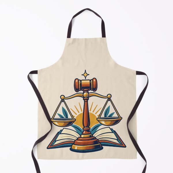 Item preview, Lawyer Gift – Retro Gavel, Scales of Justice and Law Book Design designed and sold by astersgraphics.