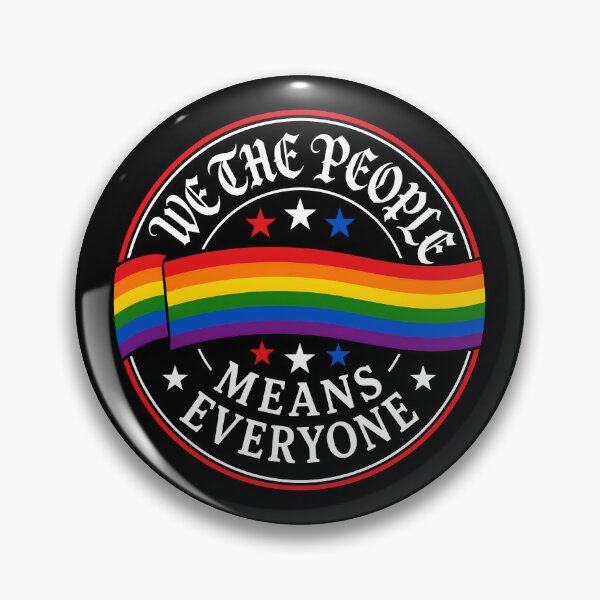 Item preview, We The People Means Everyone LGBT Flag designed and sold by Randomera.