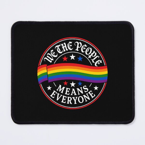 Item preview, We The People Means Everyone LGBT Flag designed and sold by Randomera.