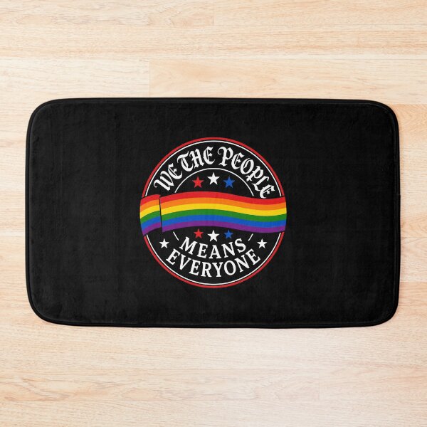 Item preview, We The People Means Everyone LGBT Flag designed and sold by Randomera.