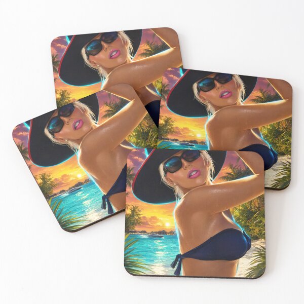 Item preview, Sunset Glamour on Tropical Beach designed and sold by kiwiartyfarty.