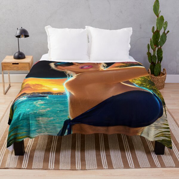 Item preview, Glamour al atardecer en una playa tropical designed and sold by kiwiartyfarty.