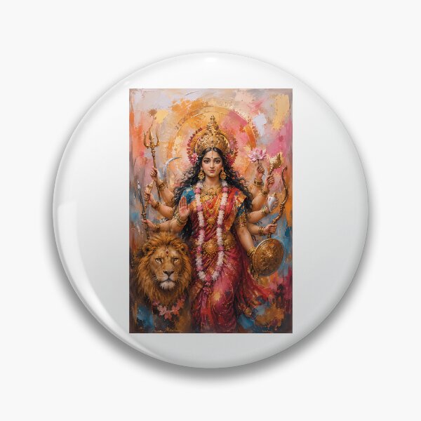 Item preview, Hindu Goddess Durga Painting designed and sold by scale-sdenae.