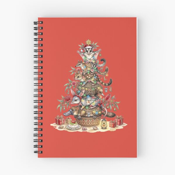 Item preview, Australian Animals Christmas Tree – Whimsical Native Fauna Holiday Art designed and sold by Wennebabs.