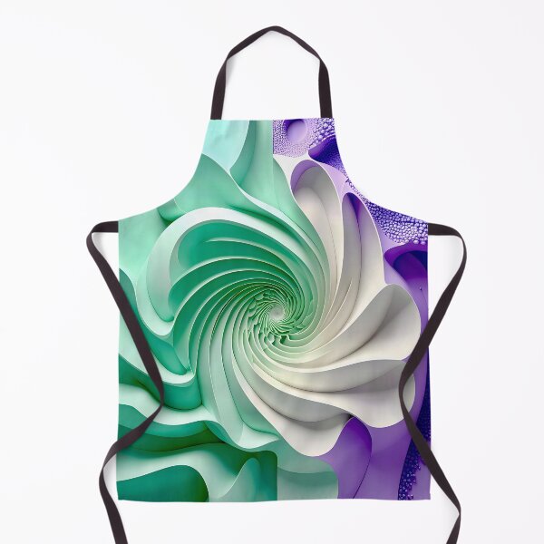 Item preview, Mint Green and Violet Geometric Spiral designed and sold by Vicky Brago-Mitchell®.