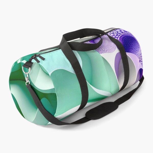 Item preview, Mint Green and Violet Geometric Spiral designed and sold by Vicky Brago-Mitchell®.
