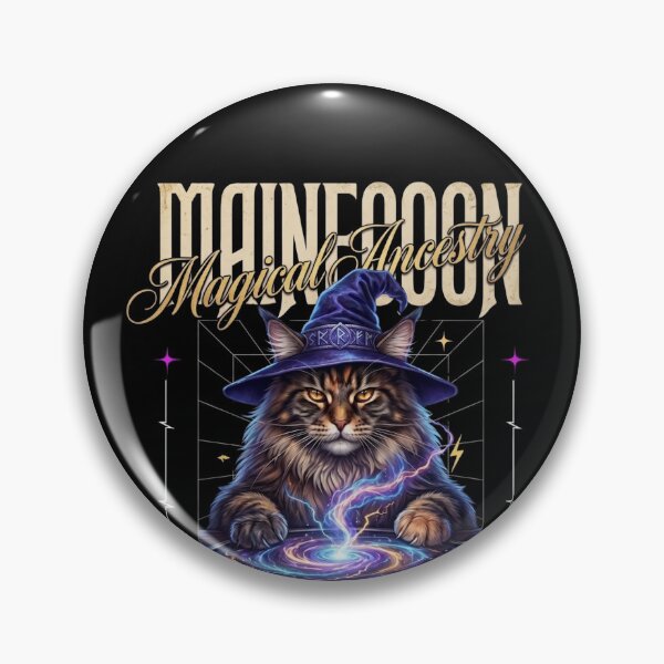 Item preview, Maine Coon Wizard Magical Ancestry Streetwear designed and sold by Ada’s Mystic Atelier .